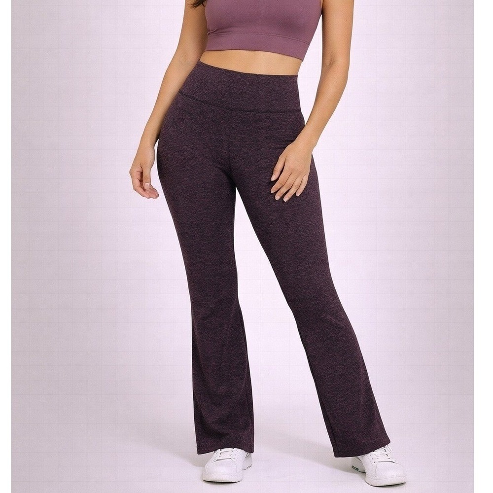 NWT Fabletics Cozy Heather High-Waisted Legging Flare Purple PT2500518 - XXL/1X